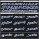 Custom Black Royal-Yellow Authentic Split Fashion Baseball Jersey - Image 4